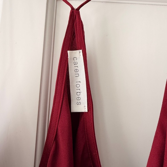 Caren Forbes Elegant Red Top - Picture 4 of 5